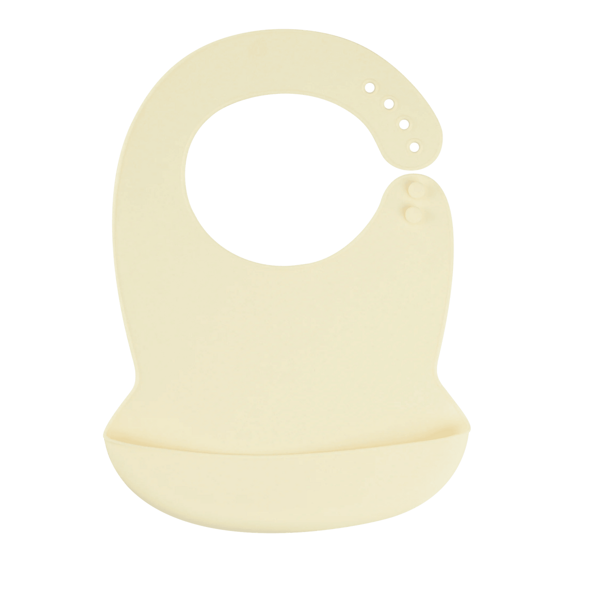 Silicone Baby Bib Waterproof Adjustable Cartoon Banana Feeding Bib with Pocket BPA-Free for 1-3 Years