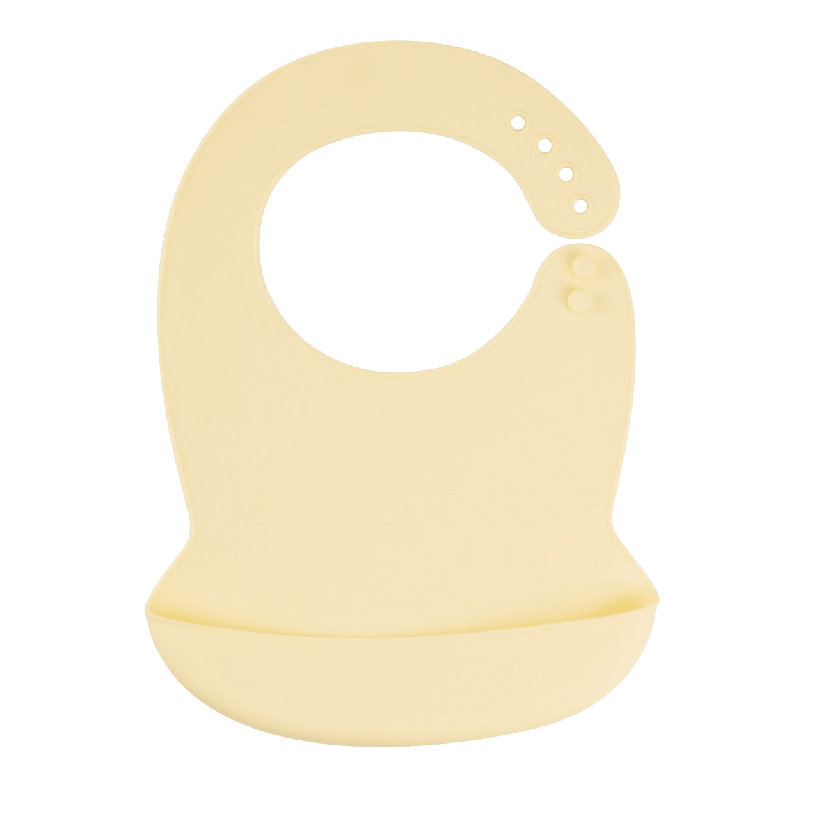Silicone Baby Bib Waterproof Adjustable Cartoon Banana Feeding Bib with Pocket BPA-Free for 1-3 Years