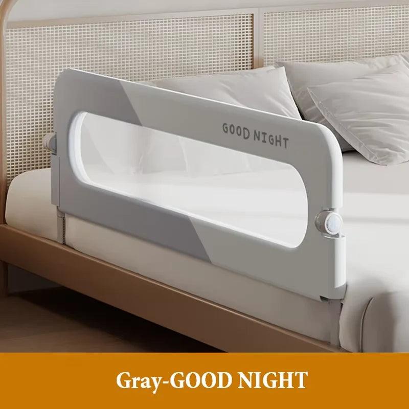 Invisible Collapsible Baby Bed Rail Guard – Foldable Anti-Fall Safety Barrier for Toddlers, Fits 150/180/200/220×70 cm (59/71/79/87×27.6 in)