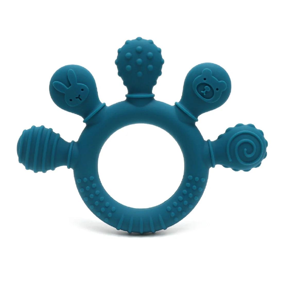 Silicone Baby Teether 0-12 Months Chew Beads Sensory Gum Relief Ring