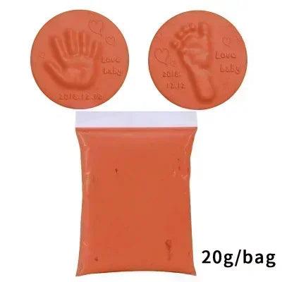 Baby Footprint Clay Kit Air-Dry 3D Hand & Footprint Keepsake DIY Non-Toxic Souvenir