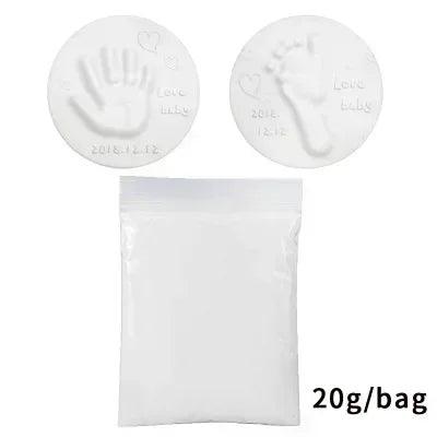Baby Footprint Clay Kit Air-Dry 3D Hand & Footprint Keepsake DIY Non-Toxic Souvenir