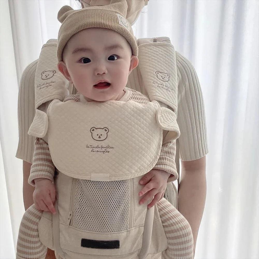 3-Pack Waterproof Muslin Cotton Baby Bibs & Burp Cloths Shoulder Pad Bite Cushion