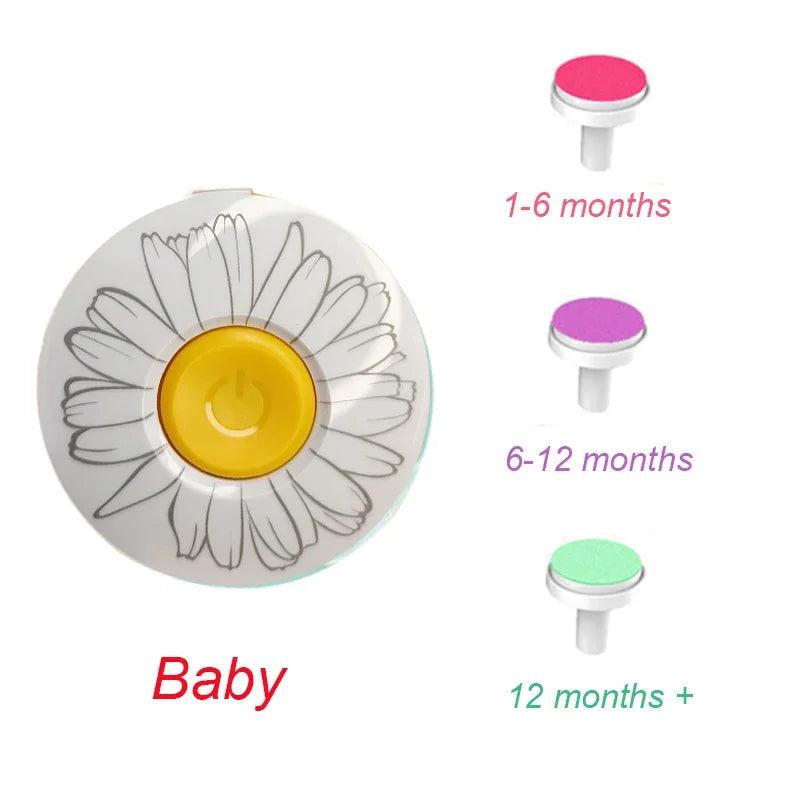 Electric Baby Nail Trimmer Kit for Newborns & Infants, Nail Clipper and Polisher Manicure Set