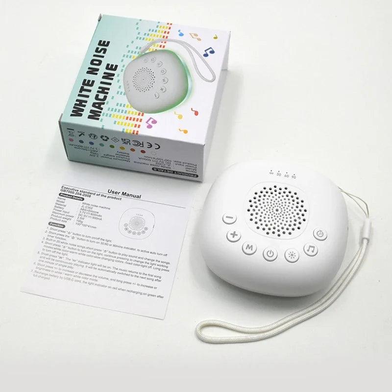 White Noise Sound Machine for Baby 20 Soothing Sounds Portable Rechargeable Sleep Machine with Volume Control and Timer