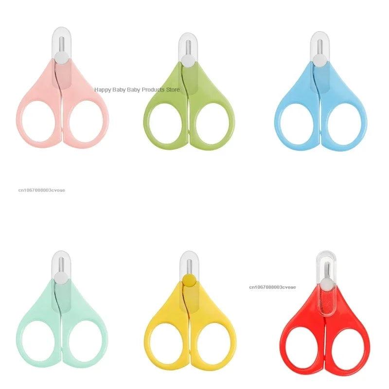 Baby Safety Nail Clippers & Scissors - Mini Stainless Steel Rounded Tip Trimmer for Newborns and Infants