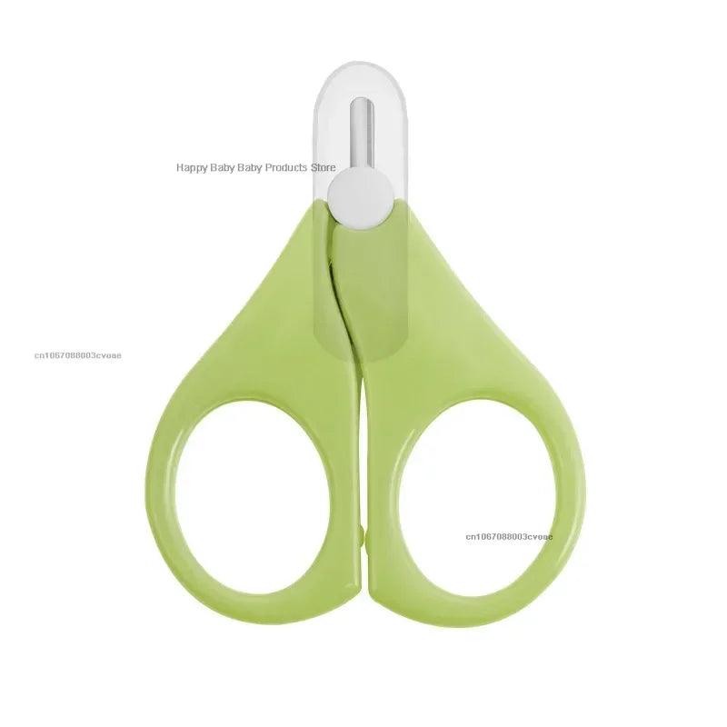 Baby Safety Nail Clippers & Scissors - Mini Stainless Steel Rounded Tip Trimmer for Newborns and Infants