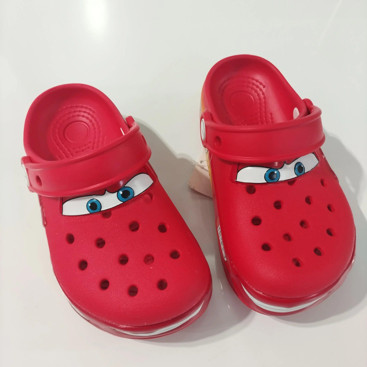 Lightning McQueen LED Light-Up Kids Slippers Car Sandals for Boys & Girls Breathable EVA Beach Slides