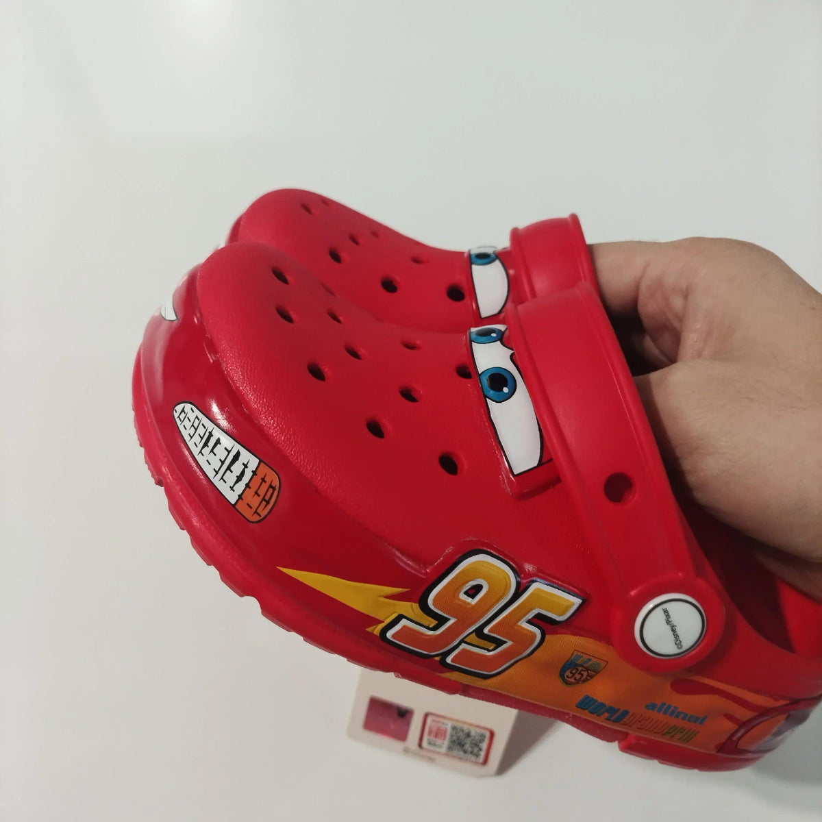 Lightning McQueen LED Light-Up Kids Slippers Car Sandals for Boys & Girls Breathable EVA Beach Slides