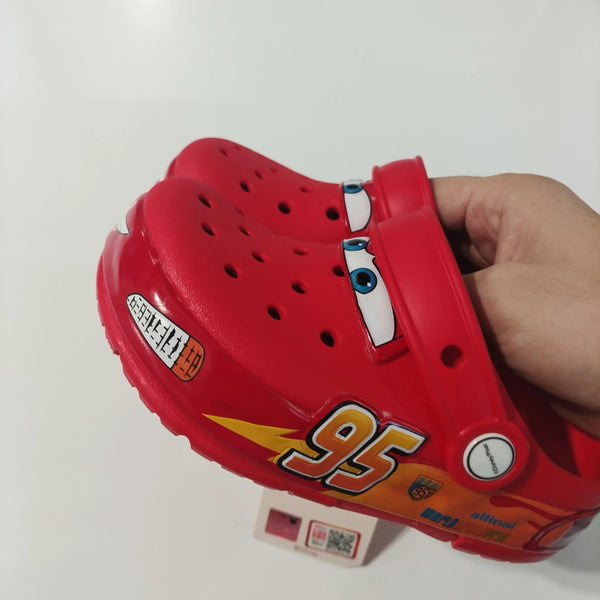 Lightning McQueen LED Light-Up Kids Slippers Car Sandals for Boys & Girls Breathable EVA Beach Slides
