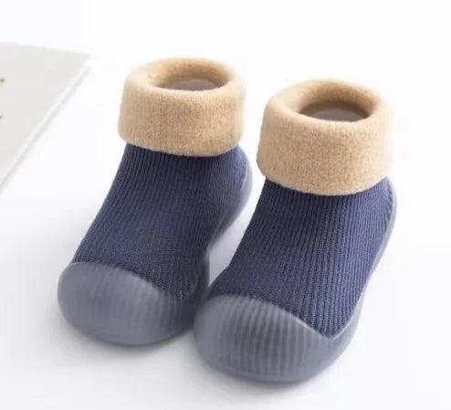 Warm Baby First Walker Shoes — Newborn to 4 Years Unisex Winter Slip-On Anti-Slip Rubber Sole
