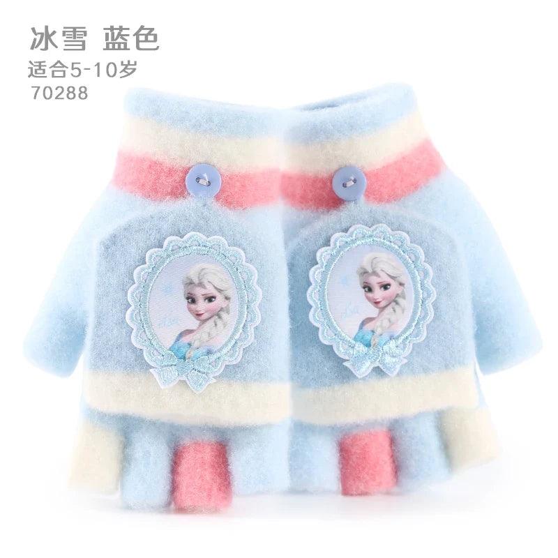 Kids Winter Plush Cartoon Mittens - Warm Gloves for Children Ages 2–6