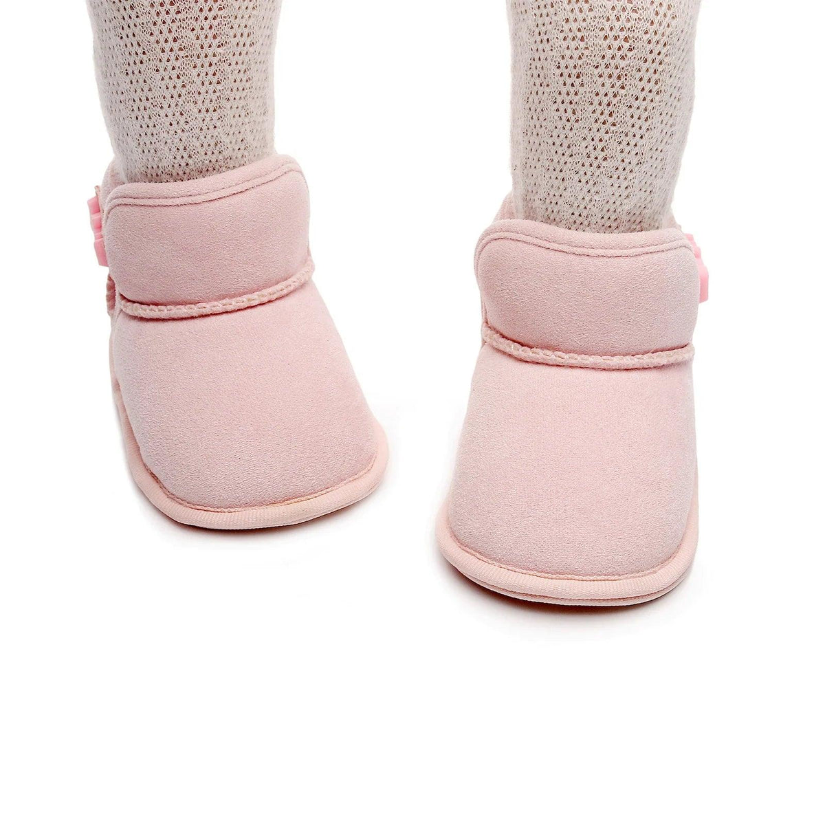 Baby Winter Ankle Boots Non-Slip Fleece Lined Soft Sole Toddler Infant Shoes 0-18 Months