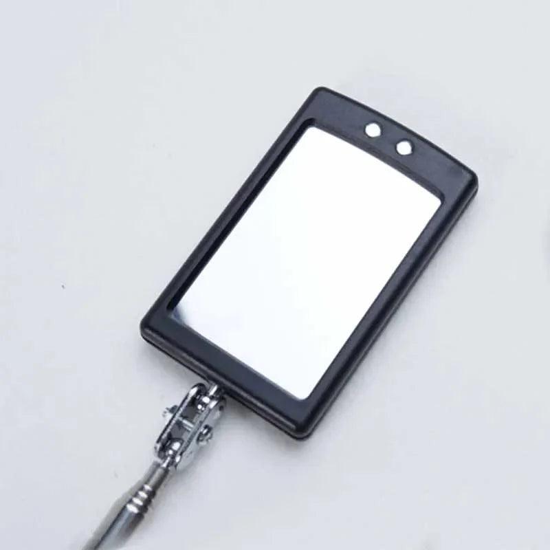 360° Telescoping Inspection Mirror with LED Light & Magnetic Tip, Extendable 9.5–28.7 in (24–73 cm) Mechanic Repair Tool