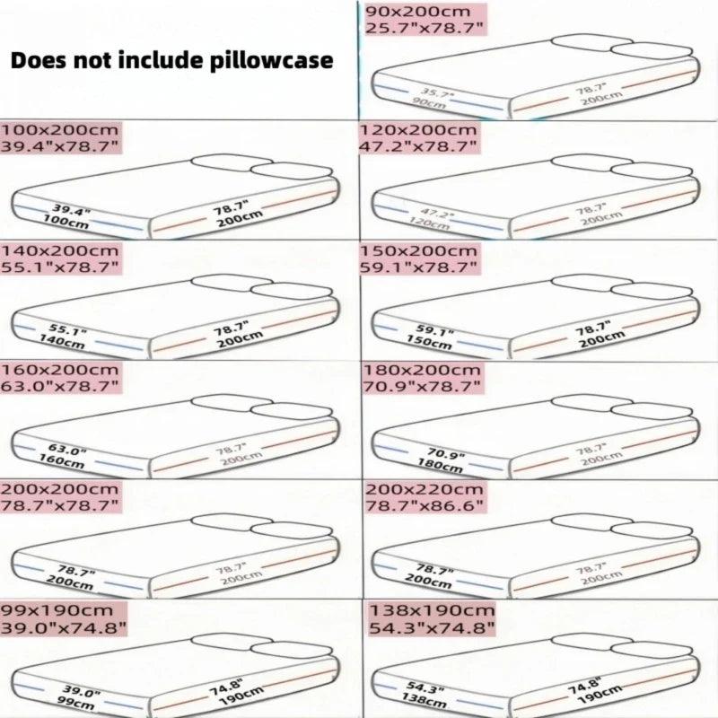 Satin-Feel Fitted Sheet Twin Size (39 x 75 in / 99 x 191 cm) – Breathable Skin-Friendly Polyester Mattress Cover