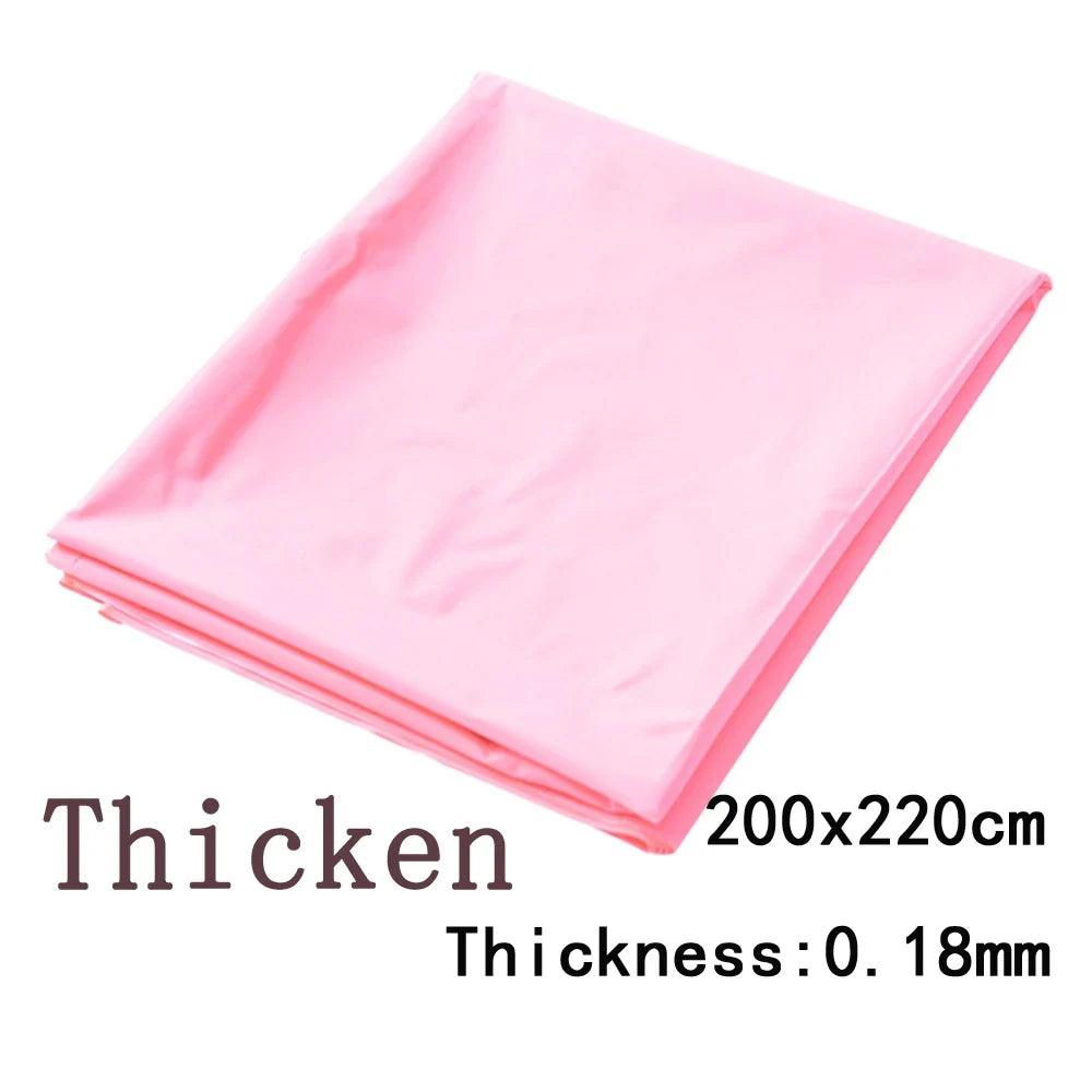 Waterproof PVC Bed Sheet Coverlet – Oil & Spa Protector Flat Sheet for Couples, Fits 1.2/1.5/1.8–2.0m Beds (220×130/160/200 cm) – 3 Colors