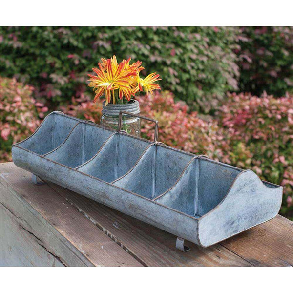 Farmhouse Feed Trough Caddy with Dividers