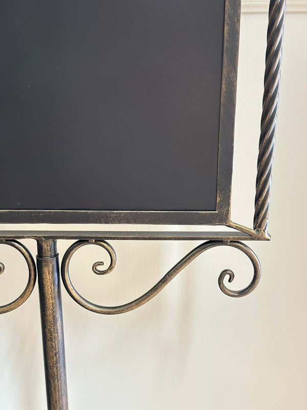 Farmhouse Metal Chalkboard Stand with Birds