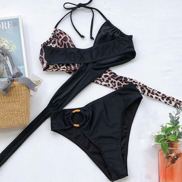 Fashion Bikini Set One Shoulder Women's Swimsuits High Waist Bright Color Swimwear Women Rings Ribbed Bikinis Women's Ribbed O-Ring String Bikini Swimsuit Comfortable Swimwear Two Pieces Bathing Suit