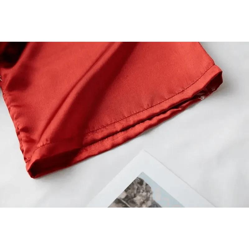 Fashion Blue Floral Bird Print Stylish Bathrobes Modern Comfortable Design Silk Soft Sleepwear For Women