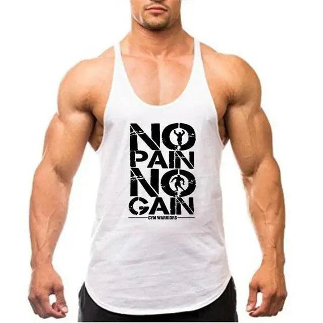 Fashion Bodybuilding Cotton Gym Sleeveless Shirt Men Fitness Vest Modern Singlet Sportswear Workout Tank Top Gym Mens Back Tank Top Vest Muscle Fashion Stringer Clothing Bodybuilding Singlets Fitness Workout Sleeveless Sports Shirt