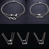 Fashion Bracelets Silver Color Geometric Infinity Symbol Letters Sterling Silver Adjustable Mother's Day Jewelry Gift Birthday Valentine’s Day Gifts For Women Mom Wife Girls