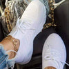 Fashion Breathable Lace Up Platform Sneakers Women Summer Flat Mesh Sports Shoes Woman Running Shoes Walking Sneakers For Women Lace Up Lightweight Tennis Shoes