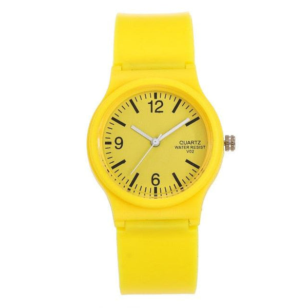 Fashion Casual Environmental Friendly Silicone Childrens Quartz Fashion Watches Retro Classic Analog Time Teacher Young Girls Teen Wrist Watch With Colorful Silicone Band For Valentine’s Day