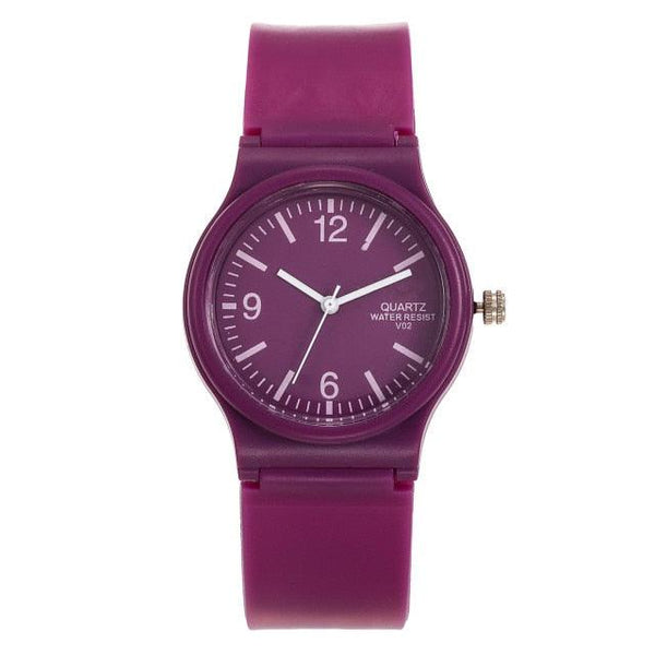 Fashion Casual Environmental Friendly Silicone Childrens Quartz Fashion Watches Retro Classic Analog Time Teacher Young Girls Teen Wrist Watch With Colorful Silicone Band For Valentine’s Day