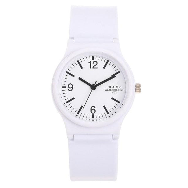 Fashion Casual Environmental Friendly Silicone Childrens Quartz Fashion Watches Retro Classic Analog Time Teacher Young Girls Teen Wrist Watch With Colorful Silicone Band For Valentine’s Day