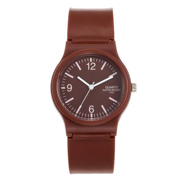 Fashion Casual Environmental Friendly Silicone Childrens Quartz Fashion Watches Retro Classic Analog Time Teacher Young Girls Teen Wrist Watch With Colorful Silicone Band For Valentine’s Day