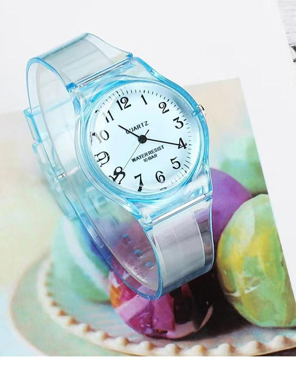 Fashion Casual Environmental Friendly Silicone Childrens Quartz Fashion Watches Retro Classic Analog Time Teacher Young Girls Teen Wrist Watch With Colorful Silicone Band For Valentine’s Day