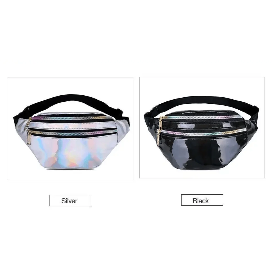 Fashion Holographic Women Waist Bags Modern Fanny Pack Adjustable Belt Bag Excellent Design Waist Packs Chest Phone Pouch