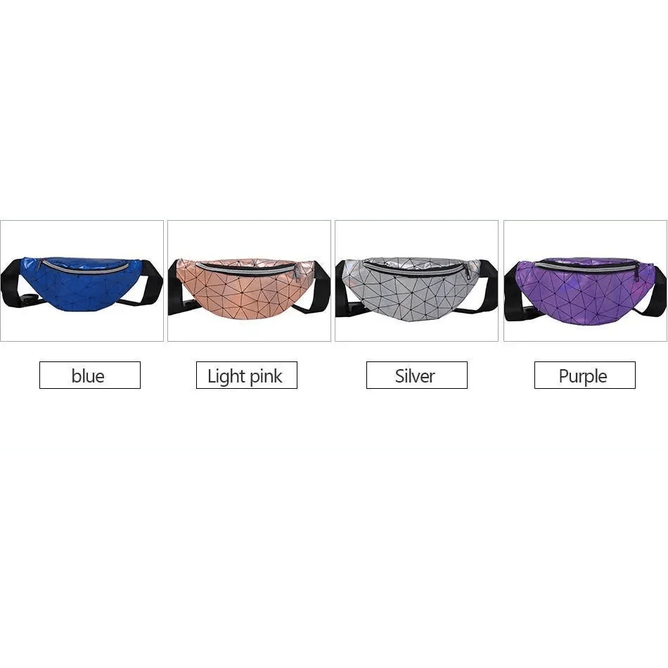 Fashion Holographic Women Waist Bags Modern Fanny Pack Adjustable Belt Bag Excellent Design Waist Packs Chest Phone Pouch