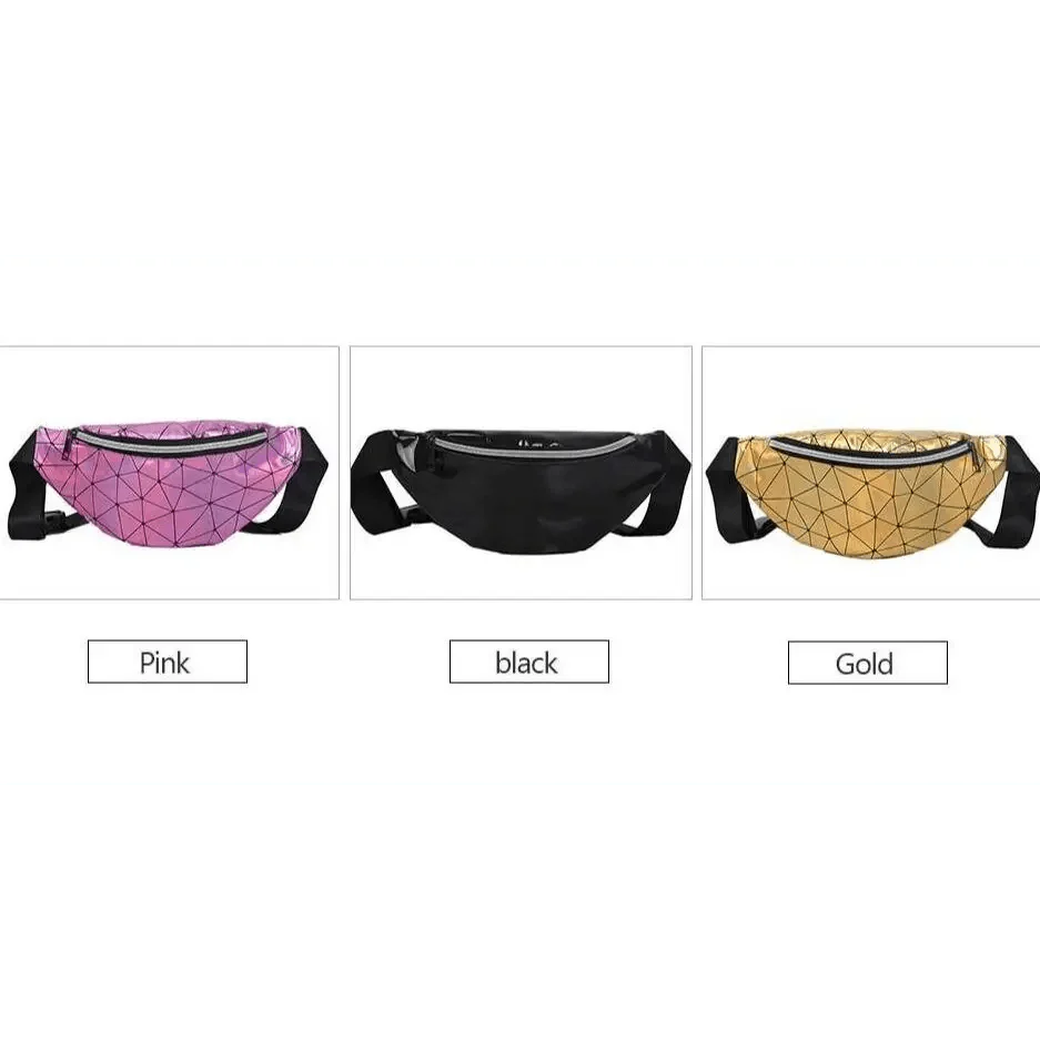 Fashion Holographic Women Waist Bags Modern Fanny Pack Adjustable Belt Bag Excellent Design Waist Packs Chest Phone Pouch