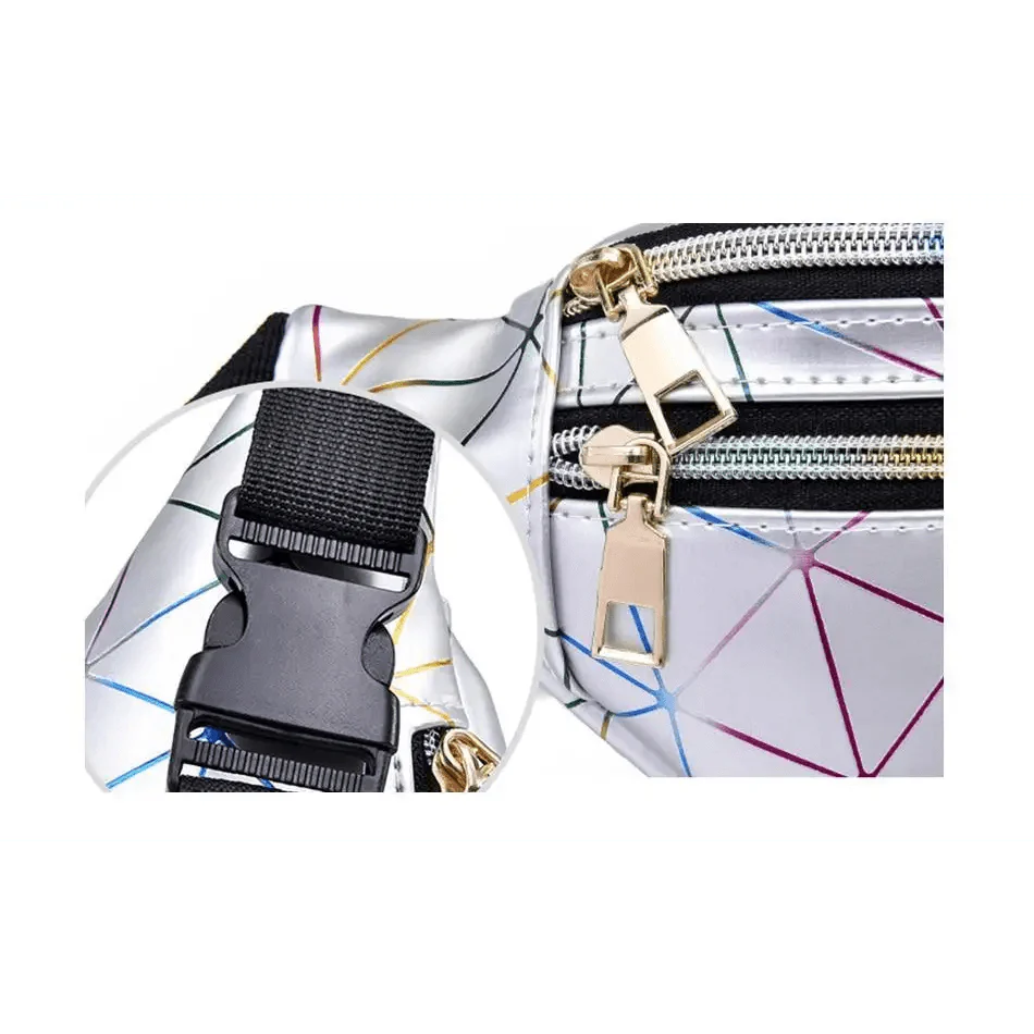 Fashion Holographic Women Waist Bags Modern Fanny Pack Adjustable Belt Bag Excellent Design Waist Packs Chest Phone Pouch