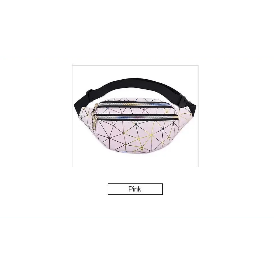 Fashion Holographic Women Waist Bags Modern Fanny Pack Adjustable Belt Bag Excellent Design Waist Packs Chest Phone Pouch