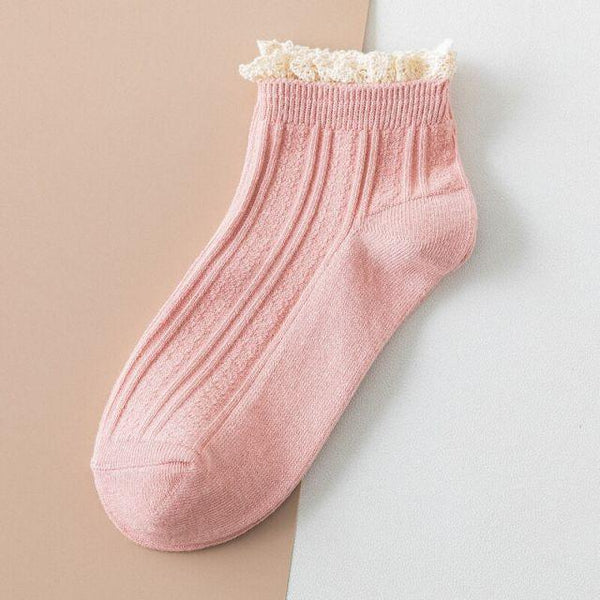 Fashion Lace Ruffled Soft Cotton Female Sock Spring And Summer Cute Socks Sweet Princess Girls Comfortable Breathable Cute Socks For Women
