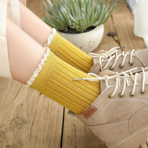 Fashion Lace Ruffled Soft Cotton Female Sock Spring And Summer Cute Socks Sweet Princess Girls Comfortable Breathable Cute Socks For Women
