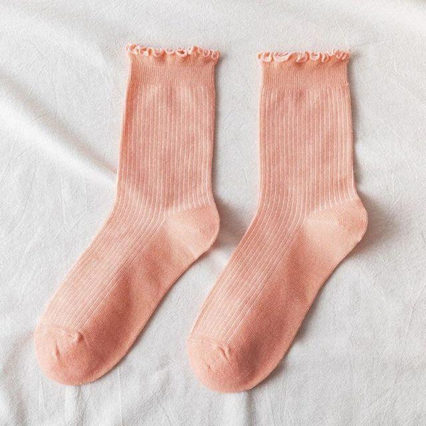 Fashion Lace Ruffled Soft Cotton Female Sock Spring And Summer Cute Socks Sweet Princess Girls Comfortable Breathable Cute Socks For Women