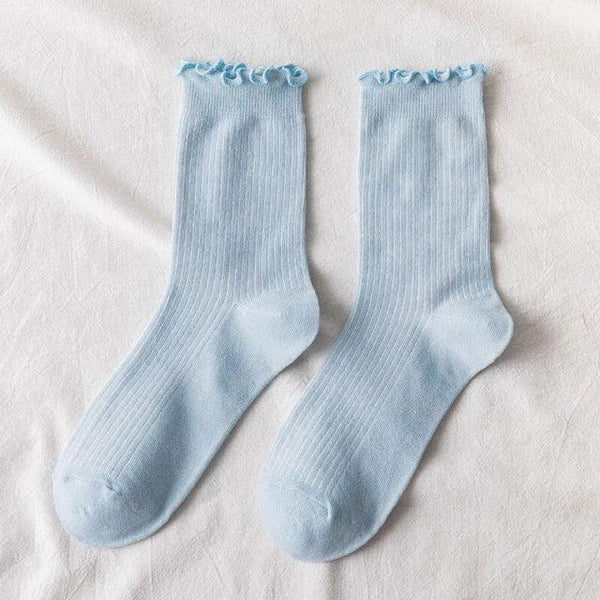 Fashion Lace Ruffled Soft Cotton Female Sock Spring And Summer Cute Socks Sweet Princess Girls Comfortable Breathable Cute Socks For Women