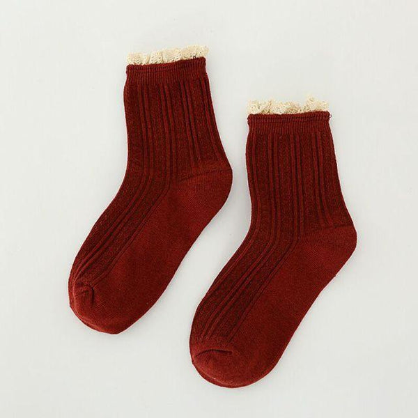 Fashion Lace Ruffled Soft Cotton Female Sock Spring And Summer Cute Socks Sweet Princess Girls Comfortable Breathable Cute Socks For Women