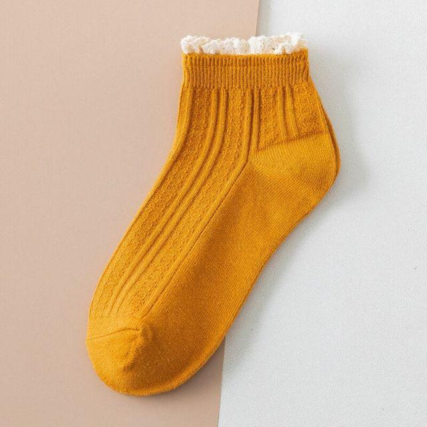 Fashion Lace Ruffled Soft Cotton Female Sock Spring And Summer Cute Socks Sweet Princess Girls Comfortable Breathable Cute Socks For Women