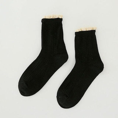 Fashion Lace Ruffled Soft Cotton Female Sock Spring And Summer Cute Socks Sweet Princess Girls Comfortable Breathable Cute Socks For Women