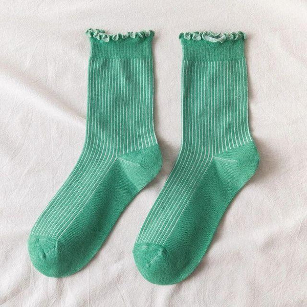 Fashion Lace Ruffled Soft Cotton Female Sock Spring And Summer Cute Socks Sweet Princess Girls Comfortable Breathable Cute Socks For Women