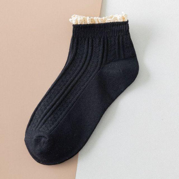 Fashion Lace Ruffled Soft Cotton Female Sock Spring And Summer Cute Socks Sweet Princess Girls Comfortable Breathable Cute Socks For Women