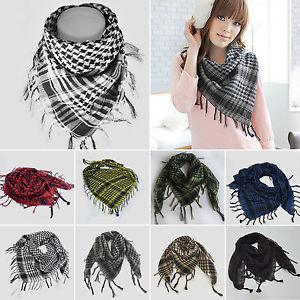 Fashion Latest Women Men Arab Shemagh Keffiyeh Palestine Scarf Shawl Wrap Scarves Keffiyeh Man Wrap Bandana Shemagh Military Scarf plaid Islamic Airsoft Muslim Multifunction Tactical Arabic Hijab Palestine Women Men Scarf
