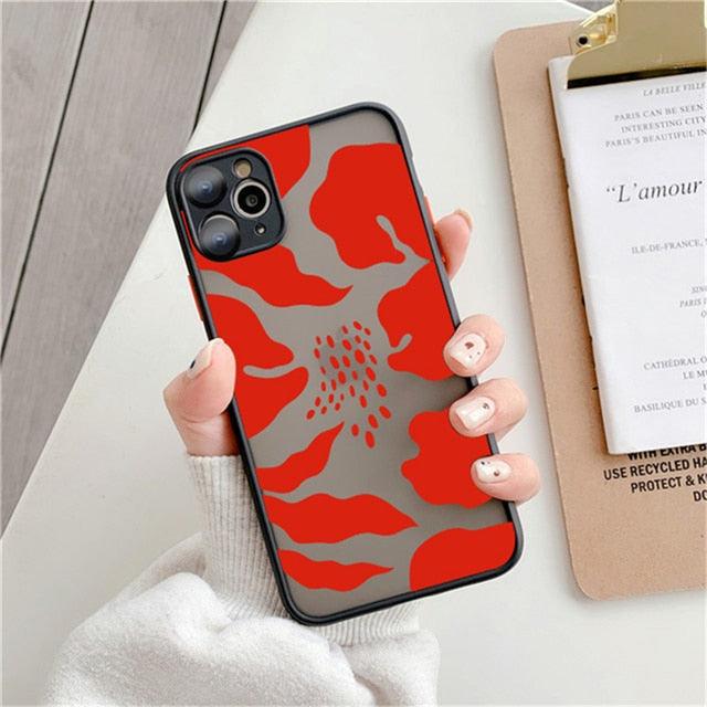 Fashion Leopard Pattern Case For iPhone 13 14 Pro MaxXS Max XR X Shockproof Cover Clear Bumper Women Girl Phone Case Cover with Black Leopard Print Designed for iPhone