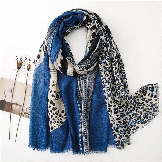 Fashion Leopard Scarf Women High Quality Autumn Winter Wrap Stylish Casual Wear Scarfs For Women Elegant Women's Scarf Fashion Scarf