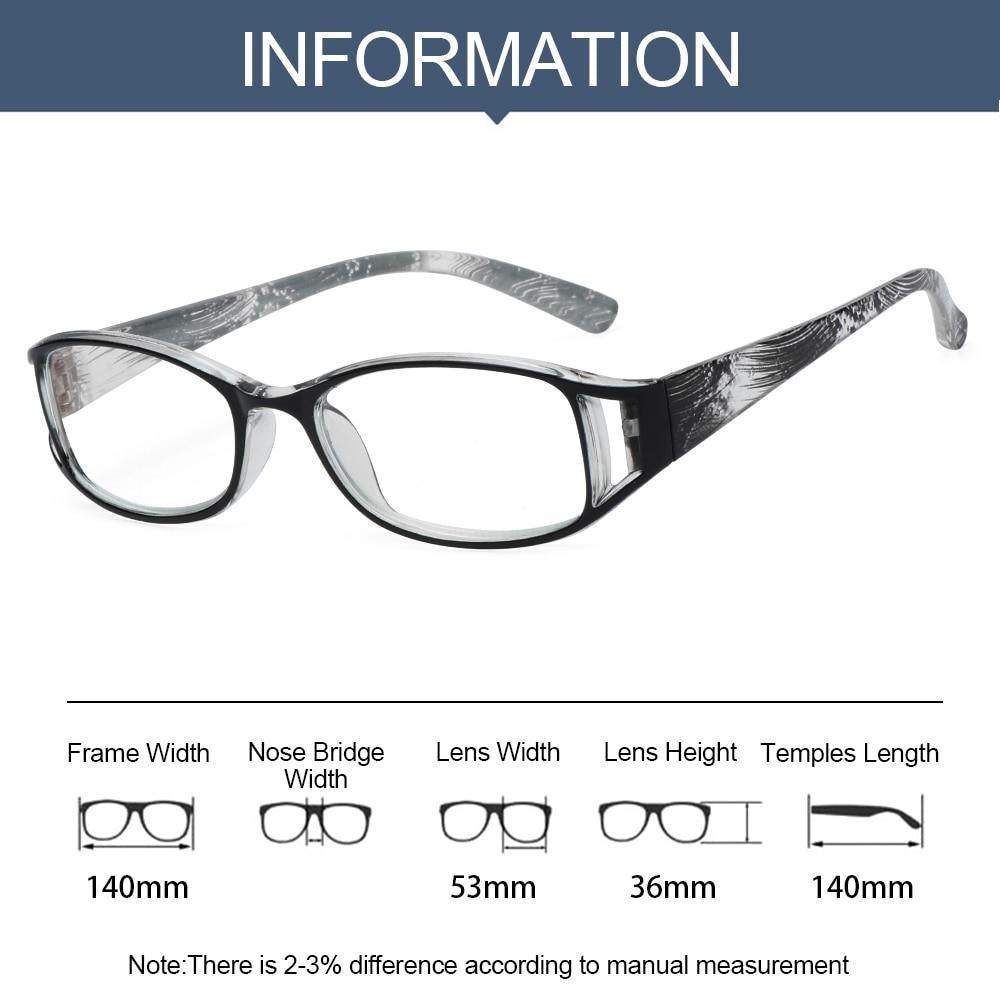 Fashion Men Women Reading Glasses Rectangle Spring Anti Glare Lightweight Reading Eyeglasses No Screw Detachable Design Eyeglasses Hyperopia Presbyopia Vision Care Eyewear